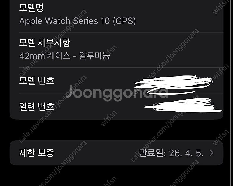 애플워치10 42mm 실버--8