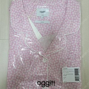 (미개봉) 오끼뜨 여성 스탠다드 꽃사과 파자마 반소매세트 m