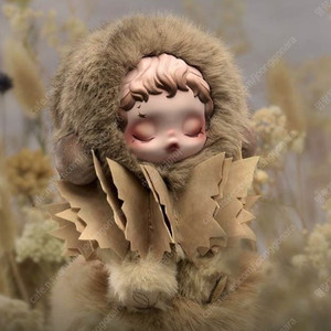 팝마트 스컬판다 키링 티크우드