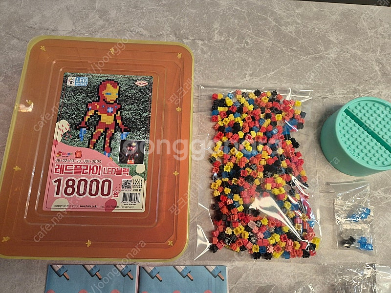 디폼블럭 레드플라이 아이언맨 LED 블럭--1