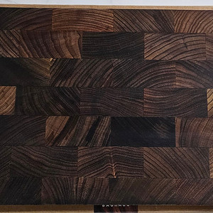 바우하우스 [흑백요리사도마] 블랙우드 엔드그레인 도마 사이즈 260×215×4cm(중)
