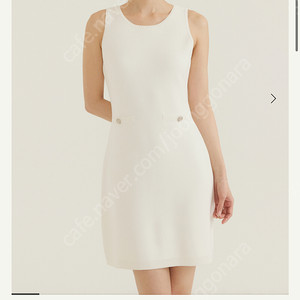 시에 리스 버튼 니트 드레스