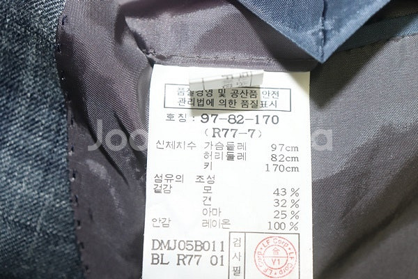 남성 닥스 헤지스 갤럭시 춘하용 실크/린넨 자켓 95~...--8