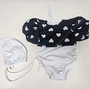 몽베베 M 미디움 여아 하트 리본 수영복