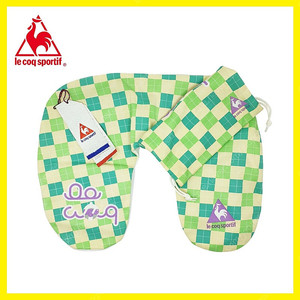 르꼬끄 lecoq sportif 여행용 기내용 휴대용 목베개 (새상품)