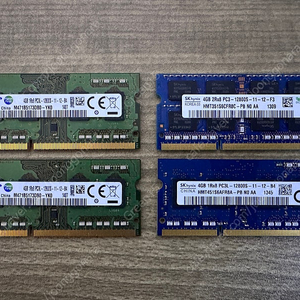 노트북용 DDR3 PC3L-12800S 4GB x2