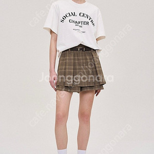 시스템 22 레터링 반팔 티셔츠 66