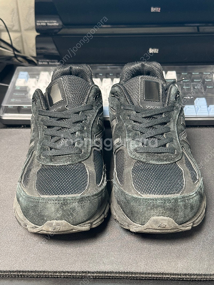 [260] 뉴발란스 990v4 트리플 블랙--1