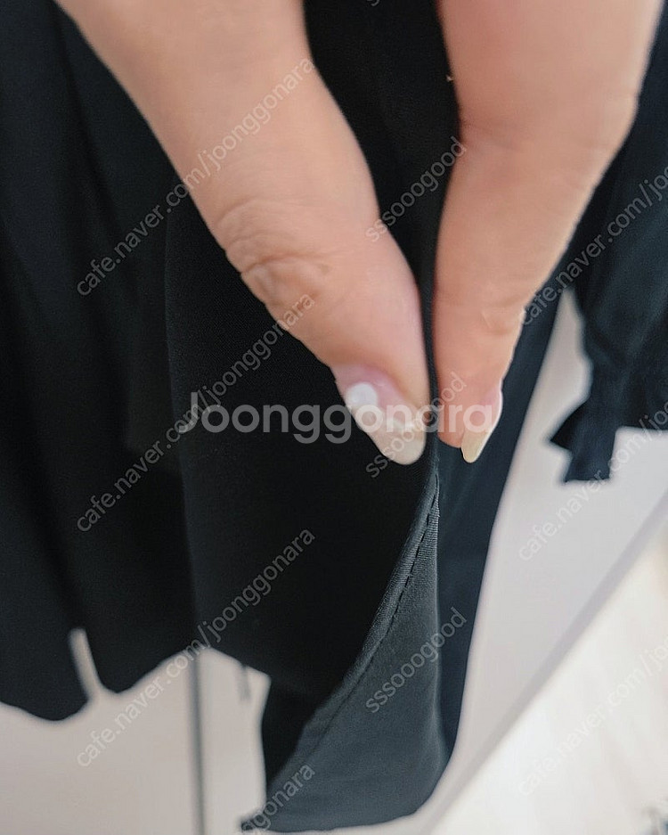 [거의신제품] 프릴빅카라 블랙 미니원피스--5