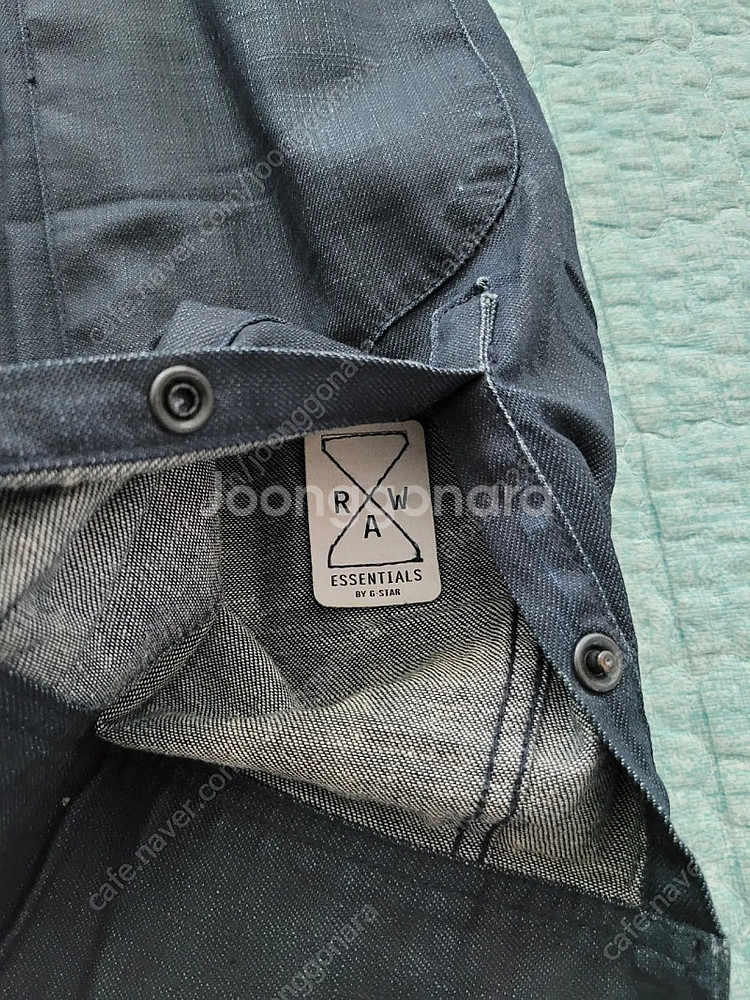 지스타로우 Gstarraw. 에센셜 블랙코팅 데님셔츠....--7