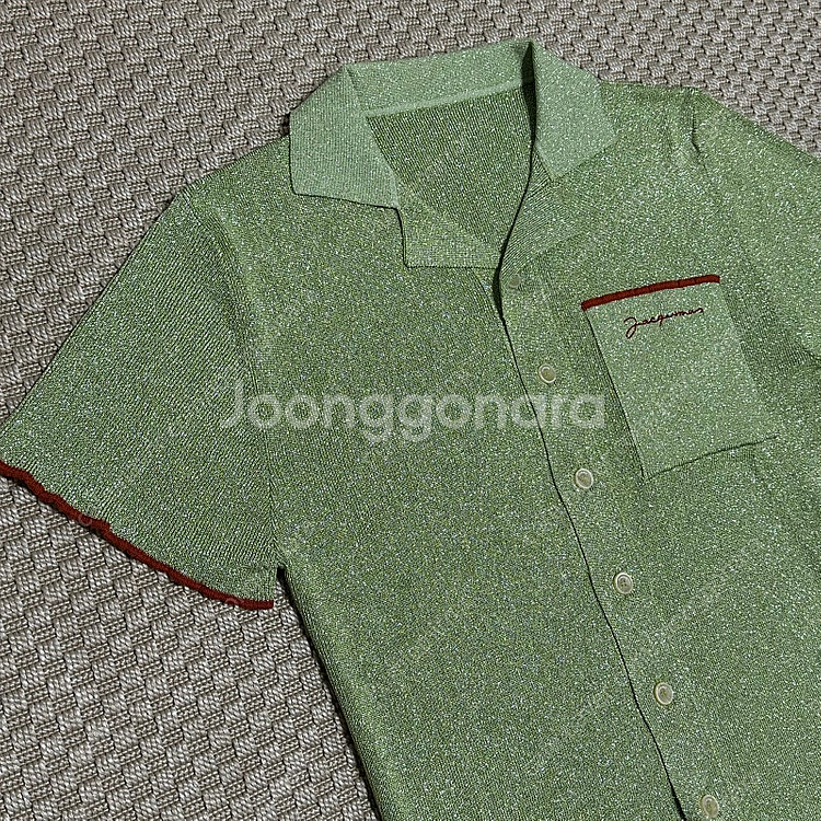 (M) 자크뮈스 라 마일 프라타 반팔 그린--0