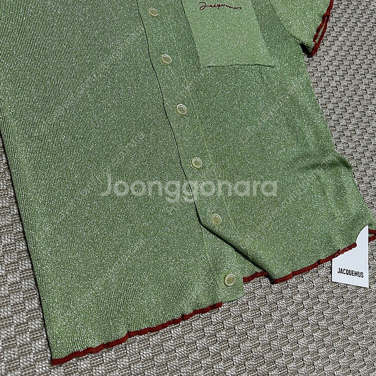 (M) 자크뮈스 라 마일 프라타 반팔 그린--3