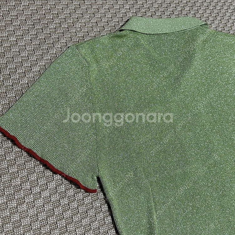 (M) 자크뮈스 라 마일 프라타 반팔 그린--5