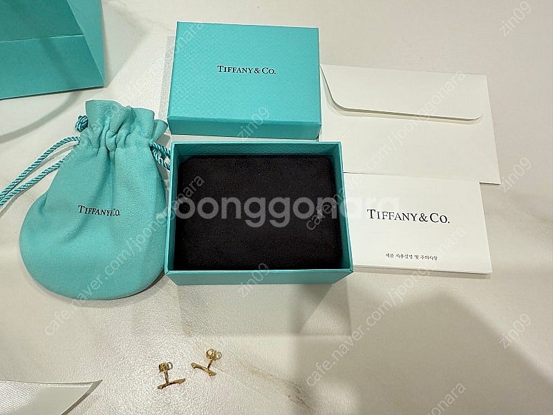 티파니앤코(TIFFANY&CO.) 스마일 이어링 옐로우...--5