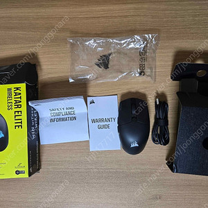 커세어 katar elite 무선마우스 + MM200 PRO HEAVY XL 마우스패드