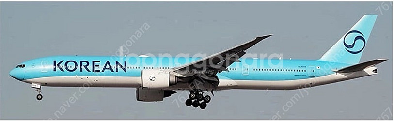 [사전예약][Aviation400] 1:400 B777-300ER HL8008 신도장 다이캐스트 모형--0