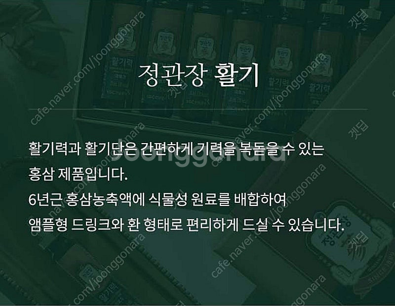 정관장 | 활기력 20ml X 10병--7