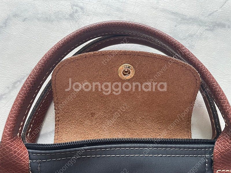 정품 롱샴 르 플리아쥬 오리지널 탑 핸들백--7