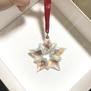 스와로브스키 오로라 오너먼트 장식품 7~ 7.5cm