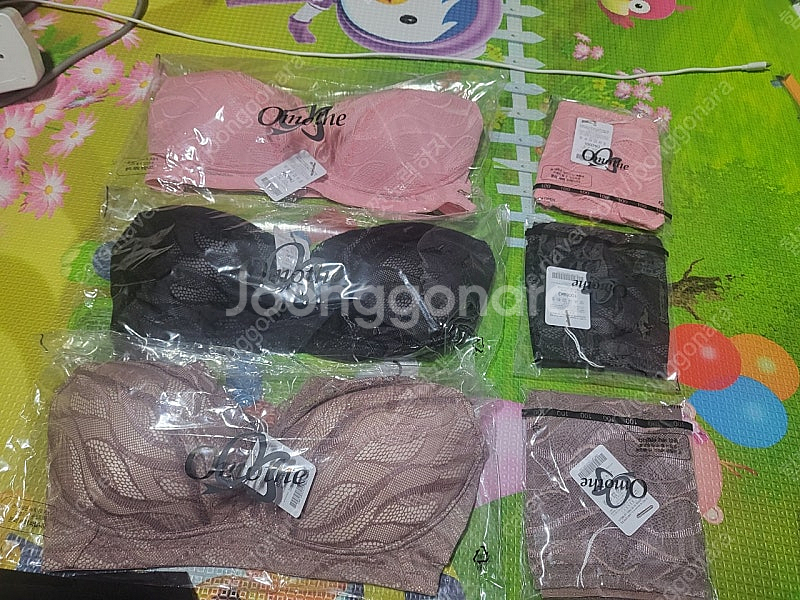 오모떼브라팬티셋트ㅡ브라운--0