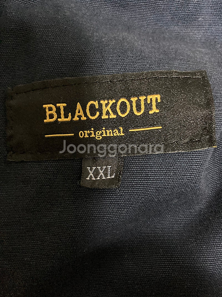 [2XL/XXL] 블랙아웃 팀 바시티 자켓 / 네이비 ...--2