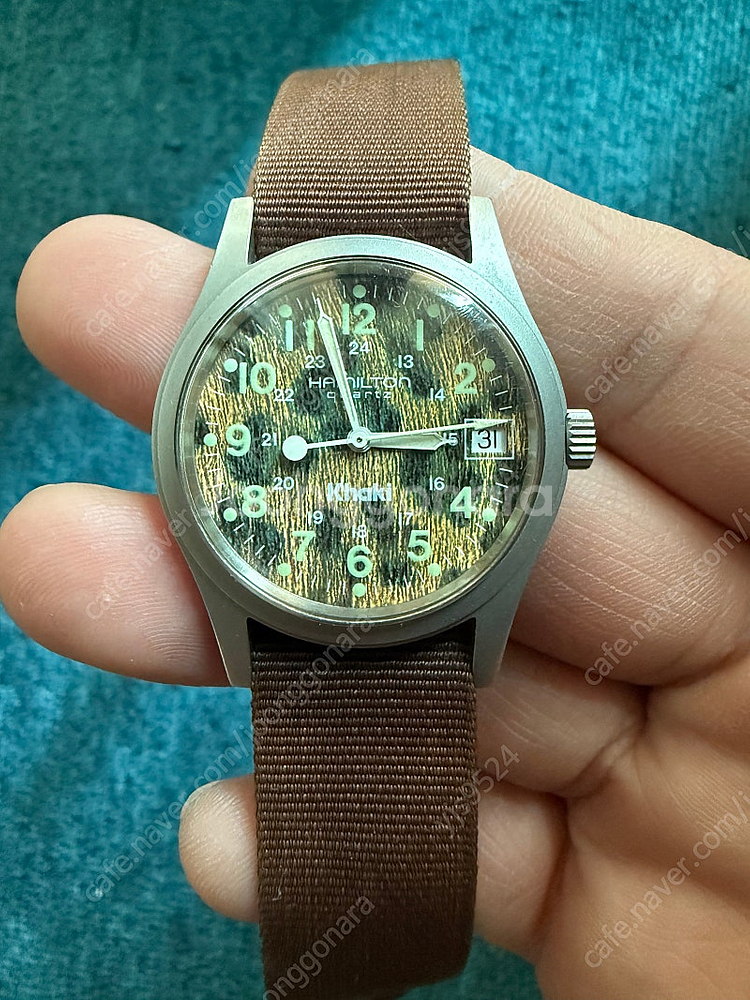 (이번주까지) 해밀턴 카키필드 호피 36mm 쿼츠 판매...--0