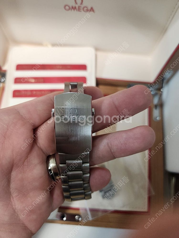 정품 오메가 신형 씨마스터 플래닛오션 검판 39.5mm...--8
