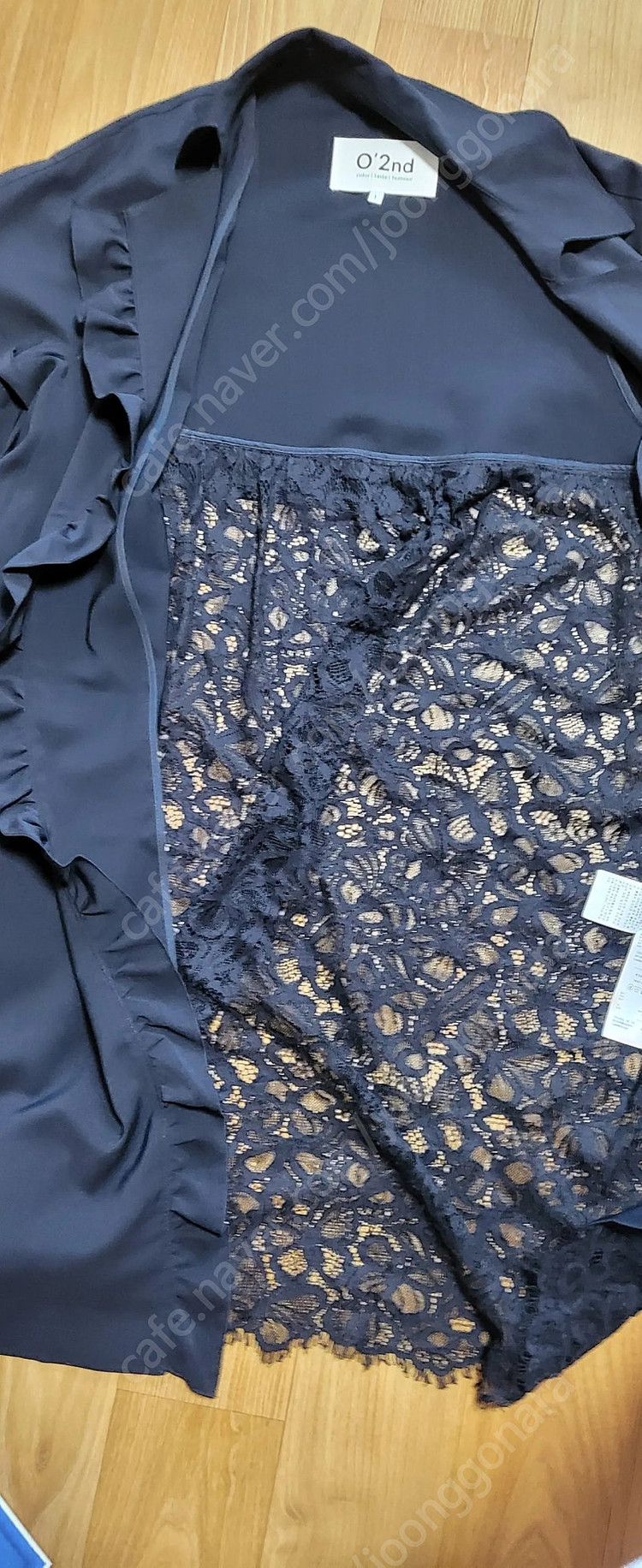 오즈세컨 여름 곤색레이스 트렌치코트 55-66--2