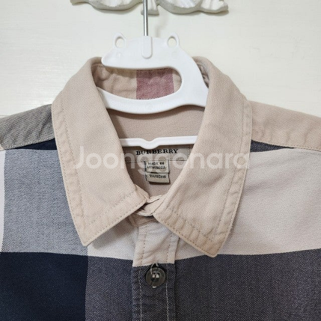 SALE~ 새상품급. 90호 (2y) 버버리 키즈 소매...--6