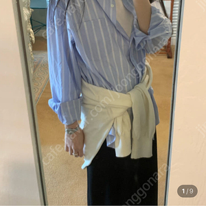 Fllanel 플라넬 레미스트라이프셔츠 블루색상 새상품 팝니다