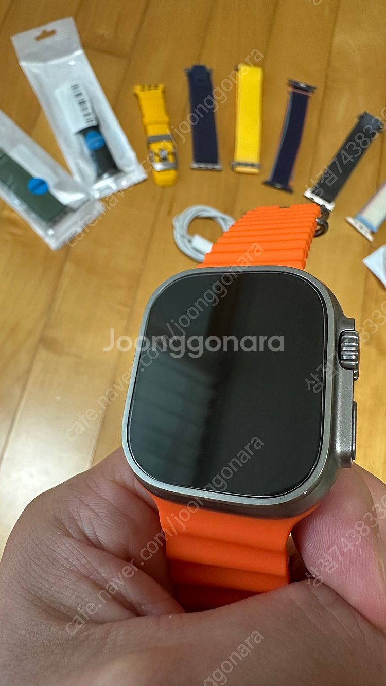 애플워치 울트라1 티타늄 49mm + 스트랩 10종--0