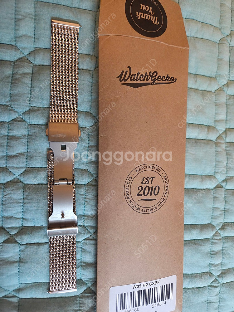 watchgecko 퀵릴리즈 밀라네즈 메쉬 스트랩 20mm 브슬 브레이슬릿--0