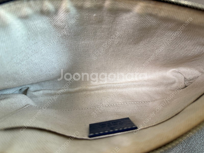 구찌 하트로고 뱀부 클러치 파우치--6