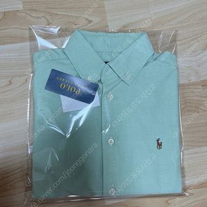 (택달린 새제품)폴로 랄프로렌 여성 코튼 옥스포드 반팔셔츠 아보카도