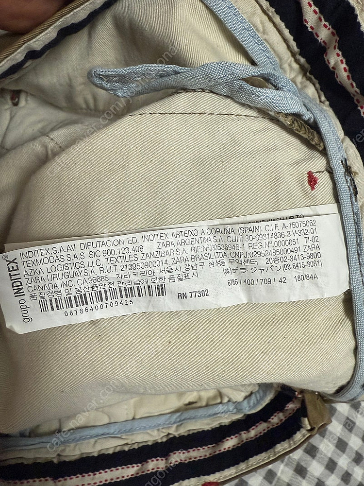 (새상품) 자라(ZARA) 남자 베이직 면바지 42사이즈 (US32)--3