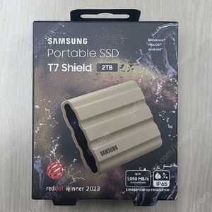 [삼성] 포터블 SSD T7 Shield 2TB 정품 미개봉 (MU-PE2T0S)