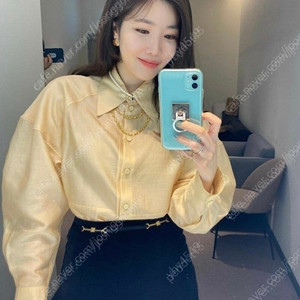 (옷장정리) 아비에무아 다이애나 블라우스 골드 / 8.7만