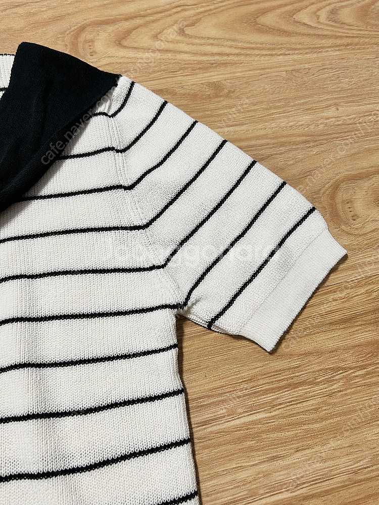 미엘로 레이어드 스트라이프 반팔 니트/H&M 린넨 뷔스...--6