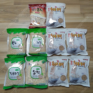 정원식품 발아곡물세트 잡곡세트 10봉 100% 국내산 미개봉. 발아 황금찰보리, 찰보리쌀, 압맥, 보리쌀, 겉보리쌀, 15곡 혼식