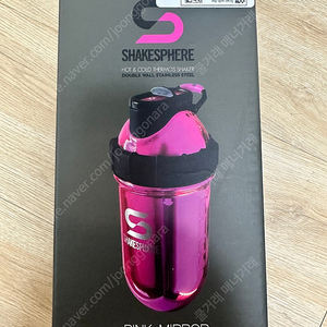 쉐이크스피어 스틸 프로틴쉐이커 스테인리스 쉐이크통, 스틸 미러 핑크 & 로즈골드 700ml