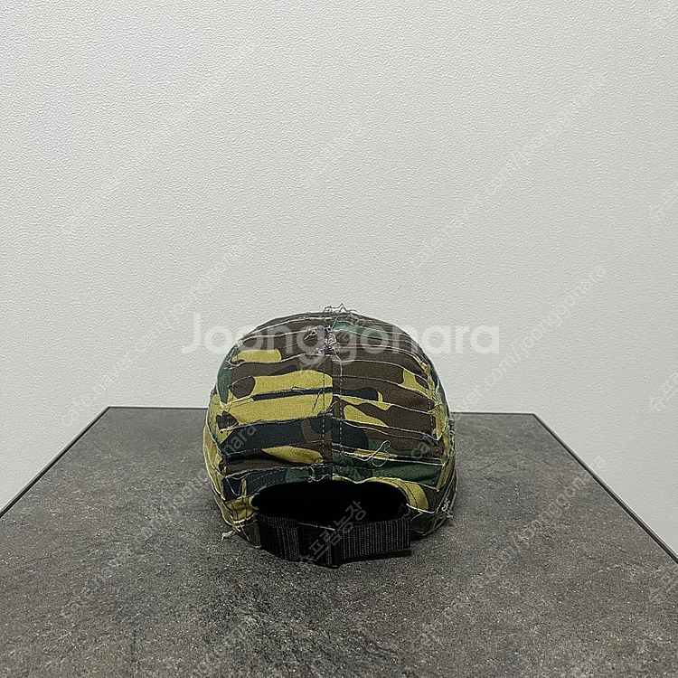 슈프림 워시드 우드랜드 카모 레드 박스로고 캠프캡 모자--3
