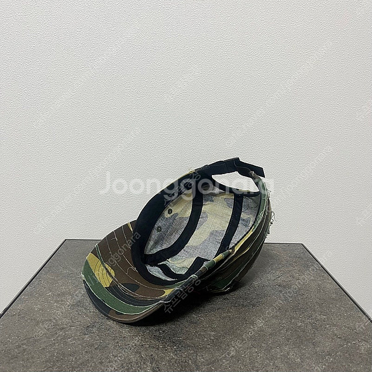 슈프림 워시드 우드랜드 카모 레드 박스로고 캠프캡 모자--5