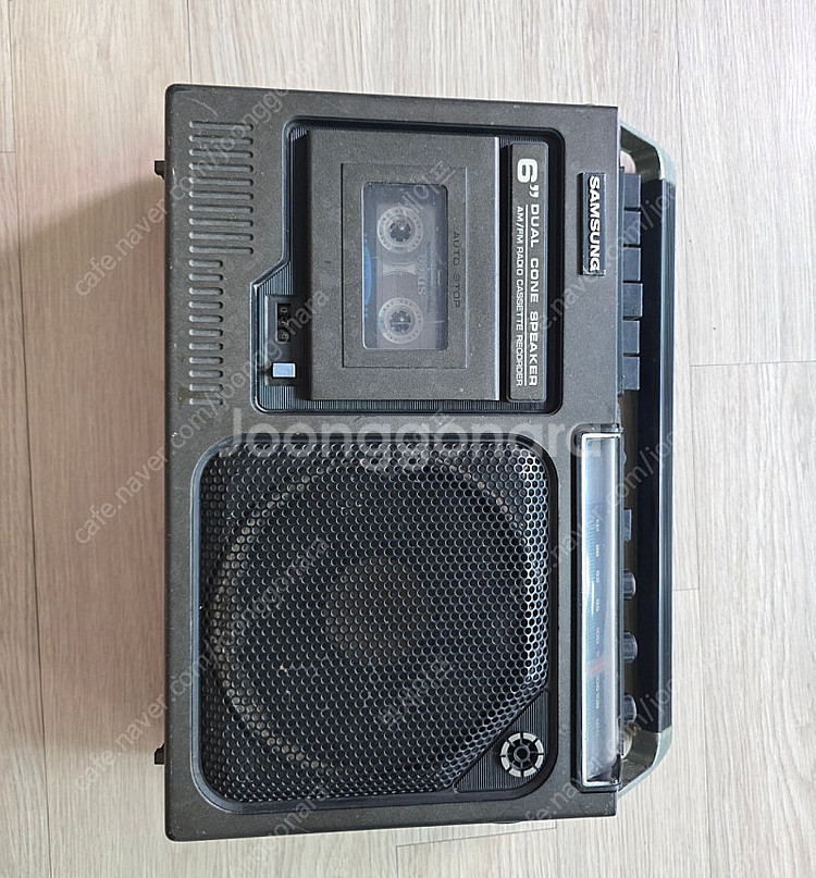 옛날 삼성 라디오 카세트 레코더 RC- 325W 엔틱 ...--0