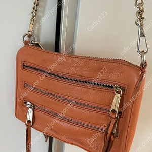 레베카 밍코프 오렌지 체인 숄더백 가죽 Rebecca Minkoff