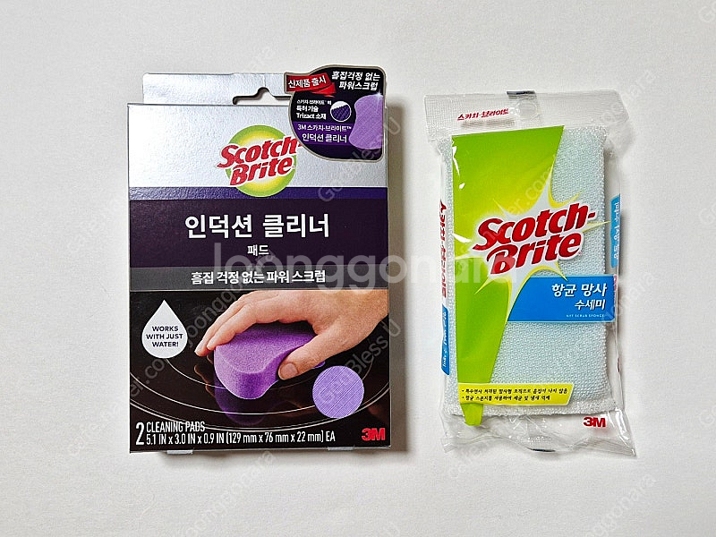 (새제품) 스카치브라이트 인덕션 클리너 패드 (2개)--0