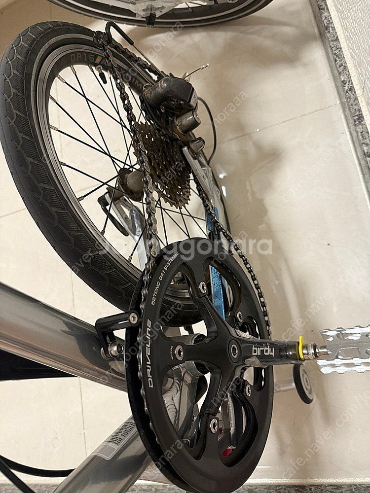 버디 클래식 실버 미니벨로 자전거--3