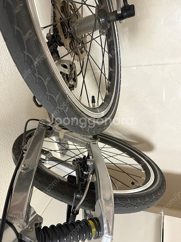 버디 클래식 실버 미니벨로 자전거--4