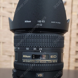 니콘/정품 af-s 24-85 ED VR 신품급