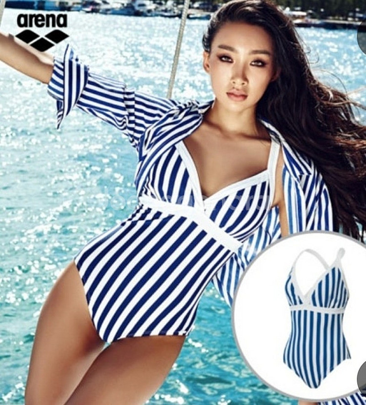 아레나 여성 비치 원피스 수영복 L, 90 새상품 08...--5
