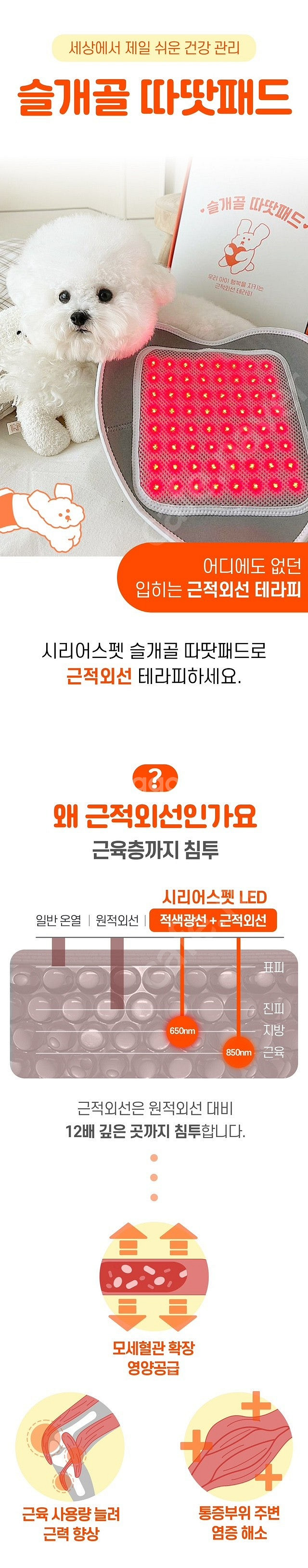 [새제품] 시리어스펫 따땃패드 (슬개골 디스크 강아지 ...--6